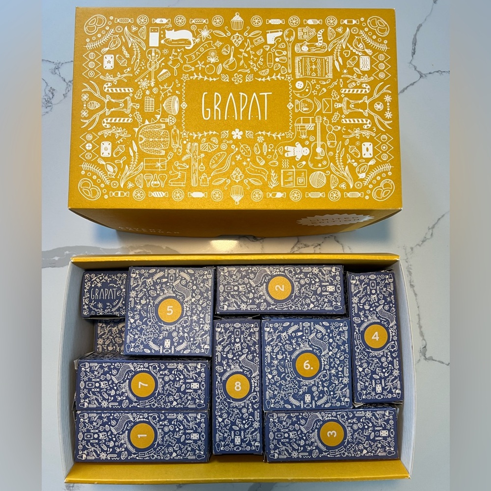 Grapat 2024 Limited Edition Advent Box - 24 days, empty boxes
